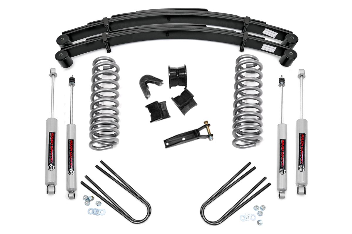 Ford F-100 Suspension Lift Kit - Rear - Rough Country - 2.5 Inch Lift Kit with Rear Springs - '77-'79